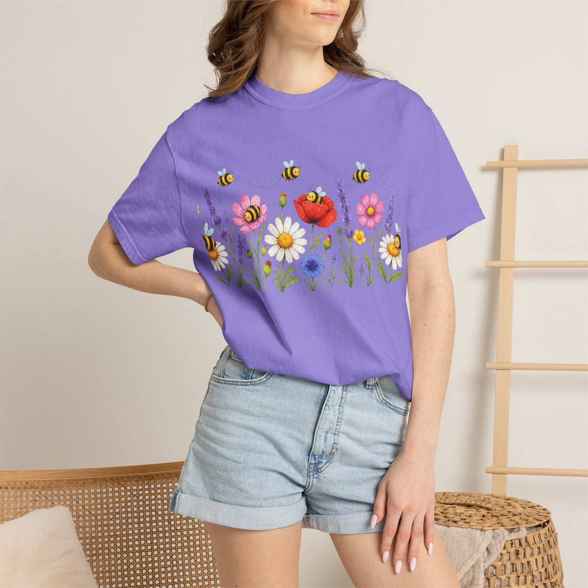Wildflower Bee Garden T-Shirt