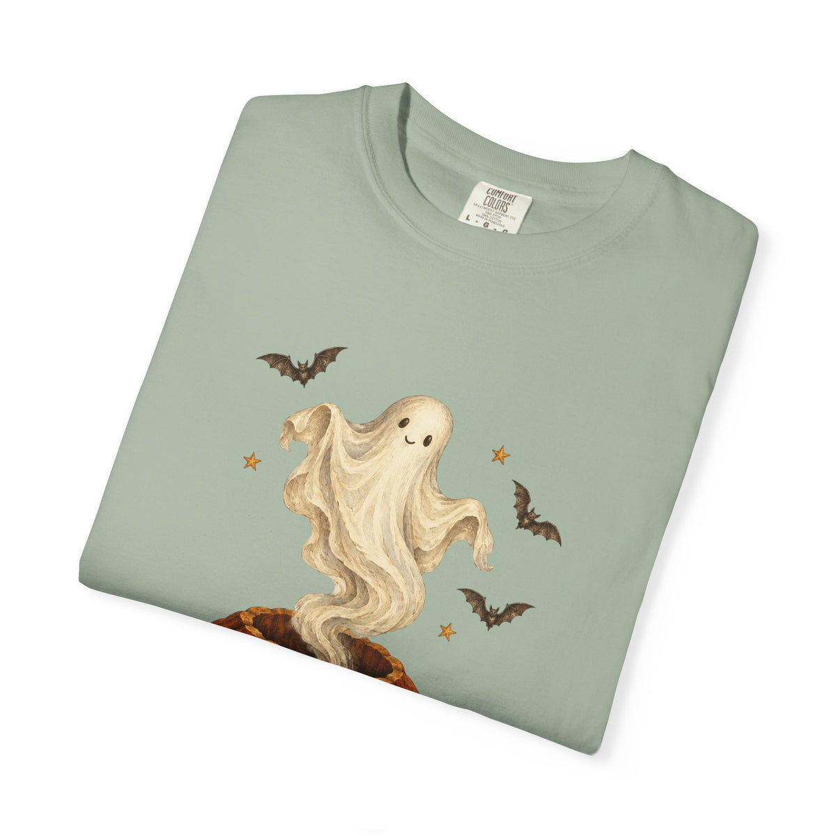 Halloween Ghost in Jack-O'-Lantern T-Shirt