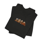 Coffee Crew Cute Graphic Tee — Espresso, Latte & Mocha Cartoon Shirt