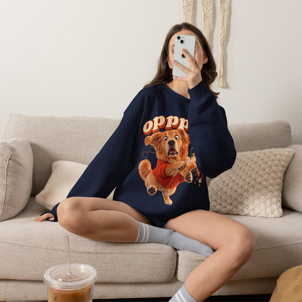 Oops! Puppy Mess Graphic Sweatshirt