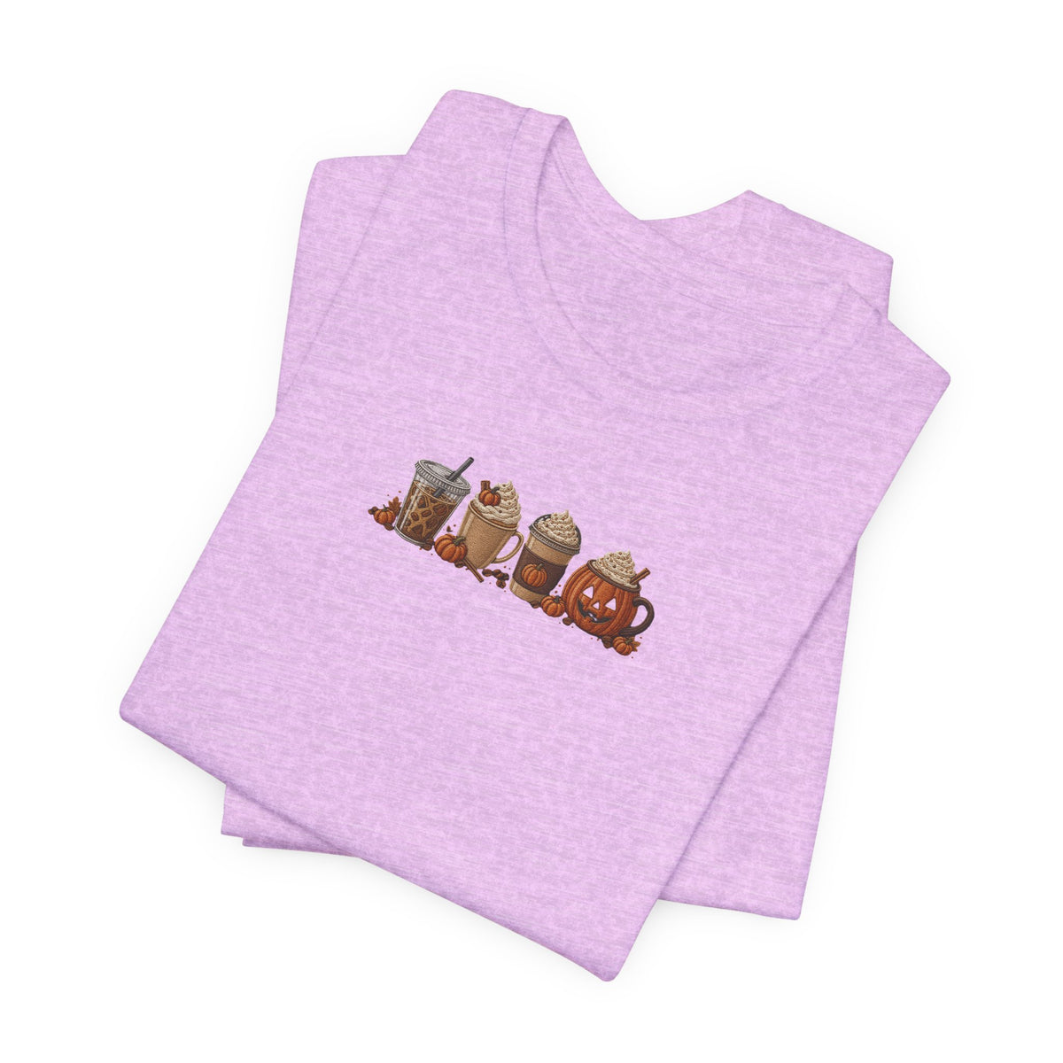 Coffee Crew Cute Graphic Tee — Espresso, Latte & Mocha Cartoon Shirt