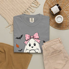Cute Halloween Ghost T-Shirt — Trick-or-Treat Pumpkin & Bats