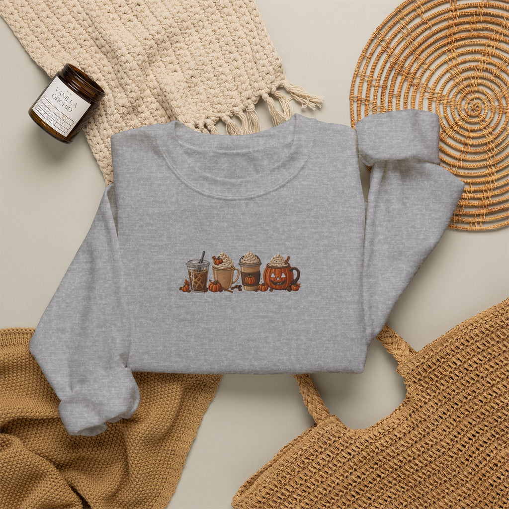 Cozy Camping Crewneck Sweatshirt — Niedliches Cartoon-Lagerfeuer-Freunde-Design