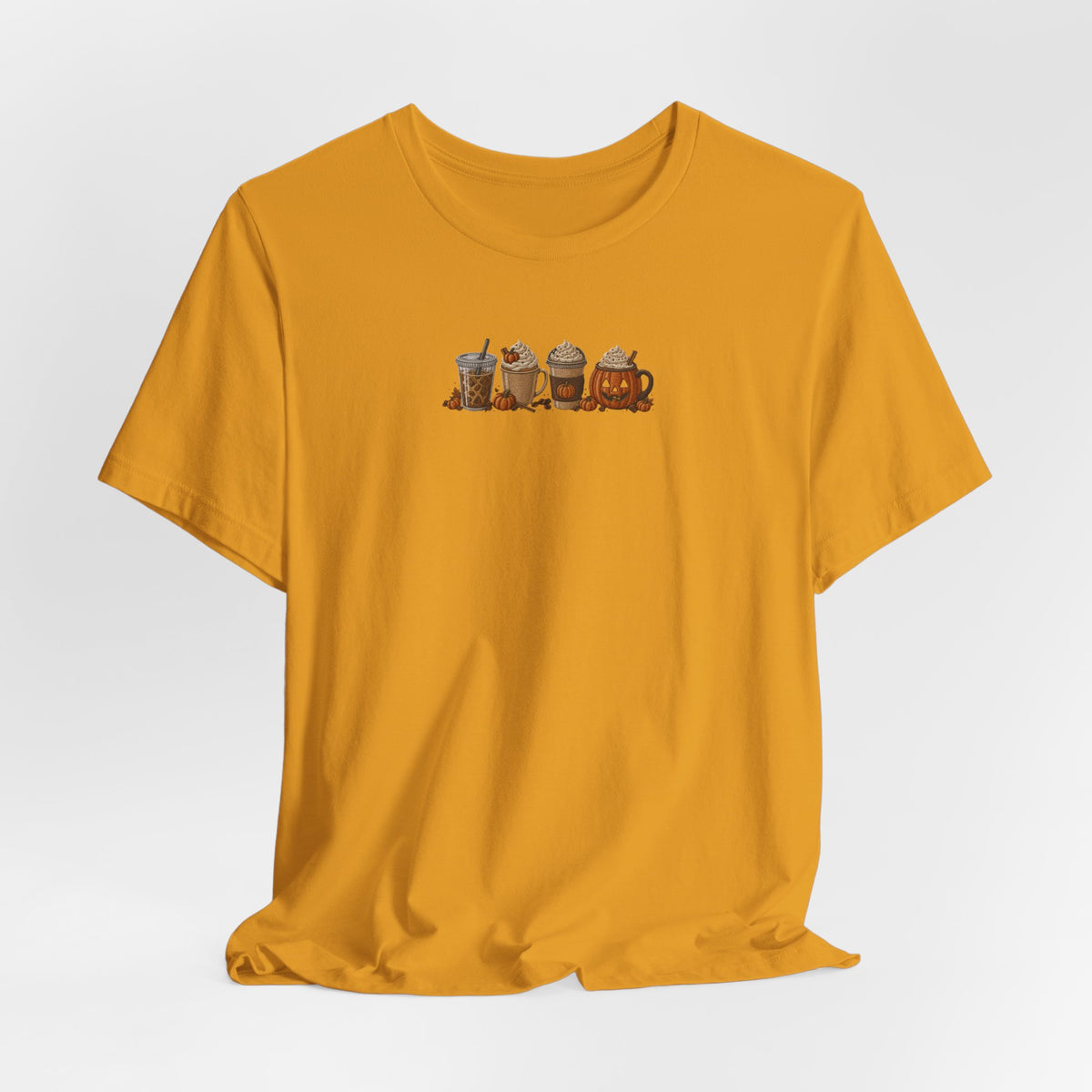 Coffee Crew Cute Graphic Tee — Espresso, Latte & Mocha Cartoon Shirt