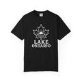 Lake Ontario T-Shirt — Retro Maple Leaf Sunset Graphic