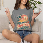 Honeymoon Mode T-Shirt — Tropical Sunset Couple Vacation Tee