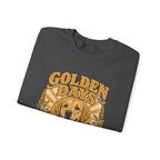 Sweatshirt — "Golden Days: Good Dog • Good Life" Retro Golden Retriever Crewneck