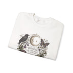 Mystic Moon & Mushroom Crewneck Sweatshirt — "Whisper to the Wild" Nature Graphic
