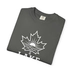 Lake Ontario T-Shirt — Retro Maple Leaf Sunset Graphic
