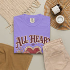 All Heart Vintage Floral Tee — "All Heart" Graphic T-Shirt