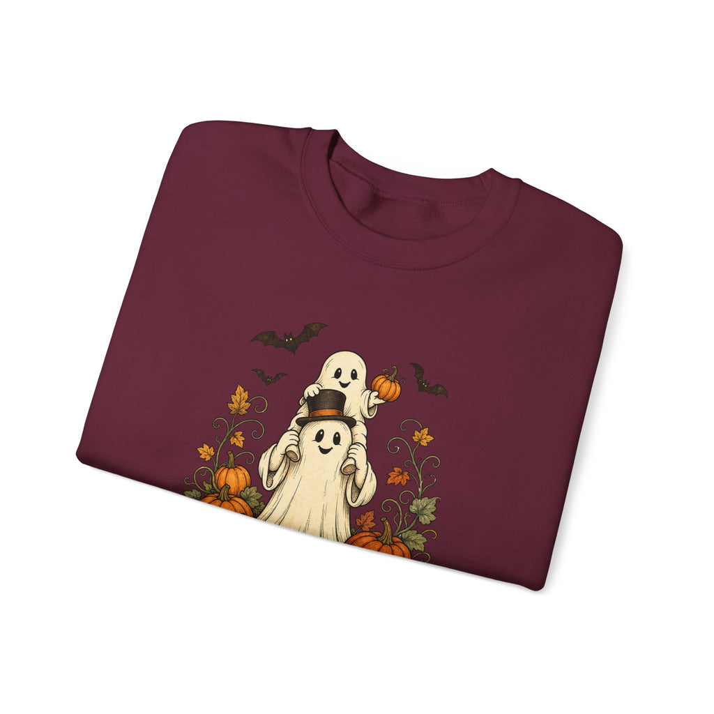 Halloween Pumpkin Ghost Crewneck Sweatshirt