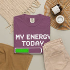 T-Shirt — "My Energy Today 40%" Battery Meter Graphic Tee