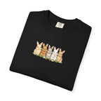 Bunny Row T‑Shirt — Cute Watercolor Rabbits Graphic Tee