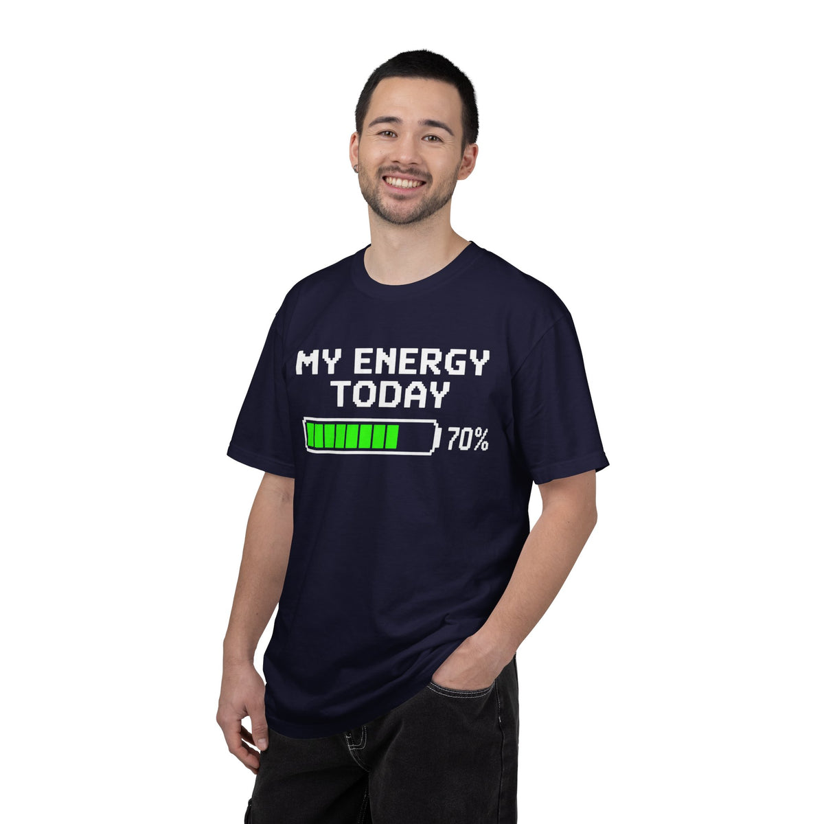 Loading Bar T-Shirt — Minimal Neon Green Progress Graphic Tee