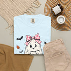 Cute Halloween Ghost T-Shirt — Trick-or-Treat Pumpkin & Bats