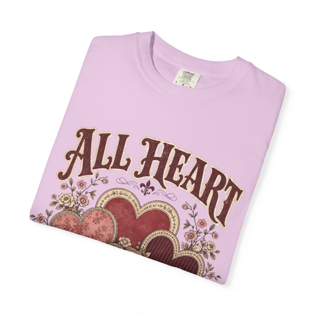All Heart Vintage Floral Tee — "All Heart" Graphic T-Shirt
