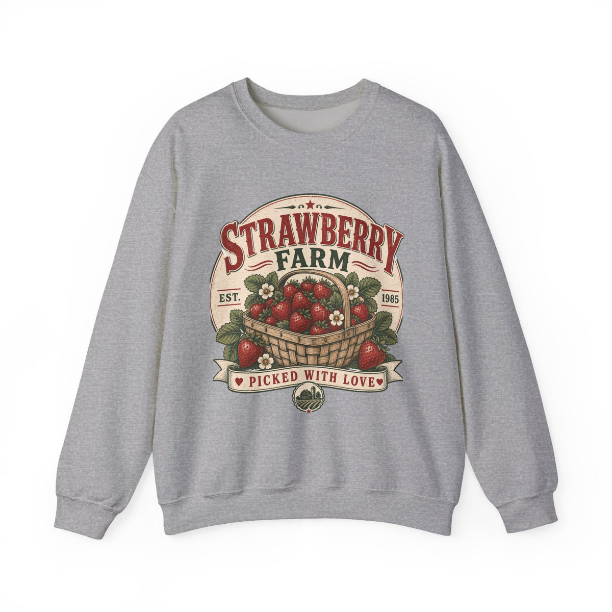 Strawberry Farm 'Picked With Love' Crewneck Sweatshirt