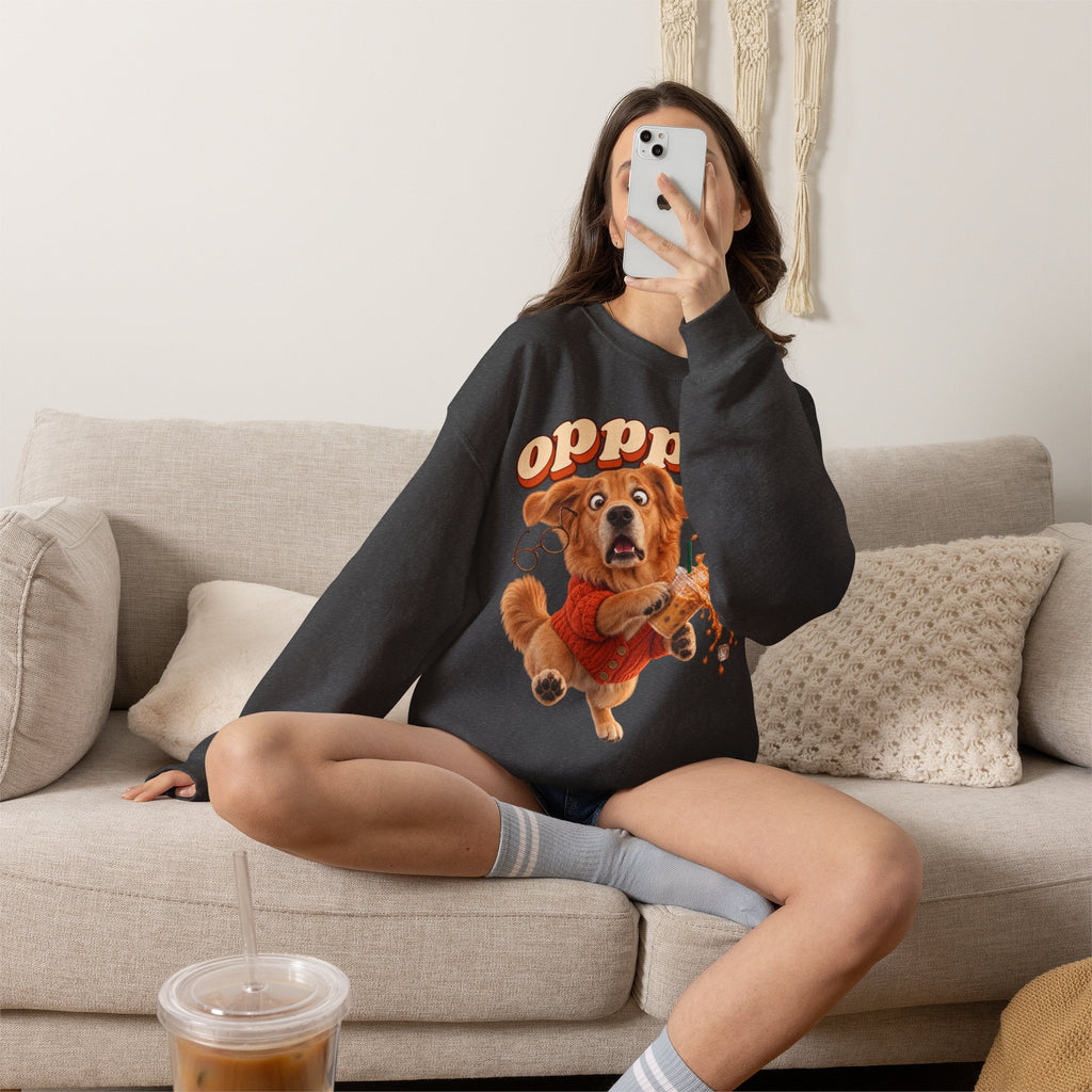 Oops! Puppy Mess Graphic Sweatshirt