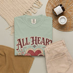 All Heart Vintage Floral Tee — "All Heart" Graphic T-Shirt