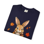 Autumn Bunny Tee — Cozy Fall Rabbit with Scarf & Hot Cocoa