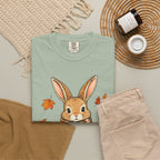 Autumn Bunny Tee — Cozy Fall Rabbit with Scarf & Hot Cocoa