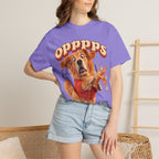 Oops Puppy T-Shirt — Cute Dog Spilling Coffee Graphic Tee