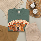Oops Puppy T-Shirt — Cute Dog Spilling Coffee Graphic Tee