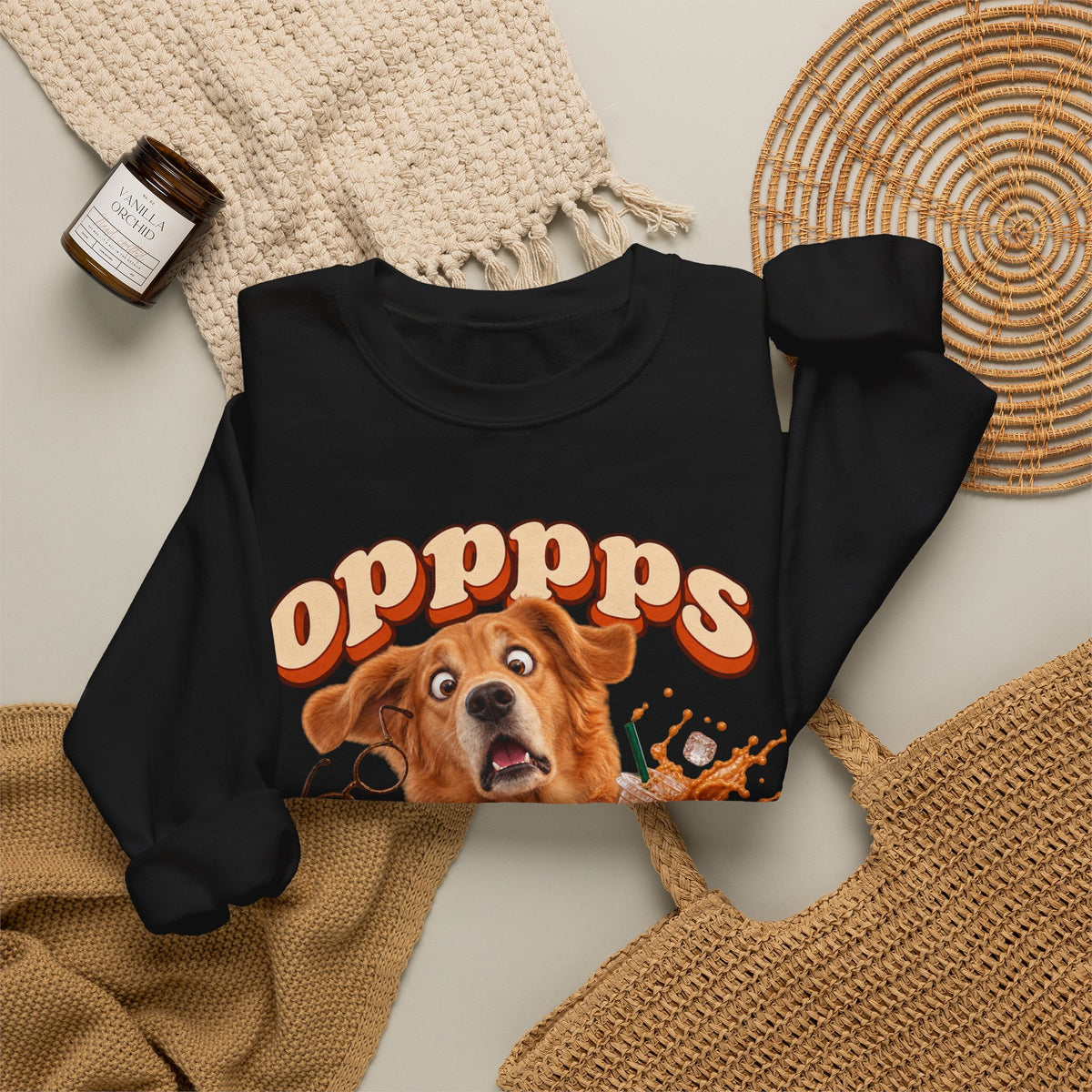 Oops! Puppy Mess Graphic Sweatshirt