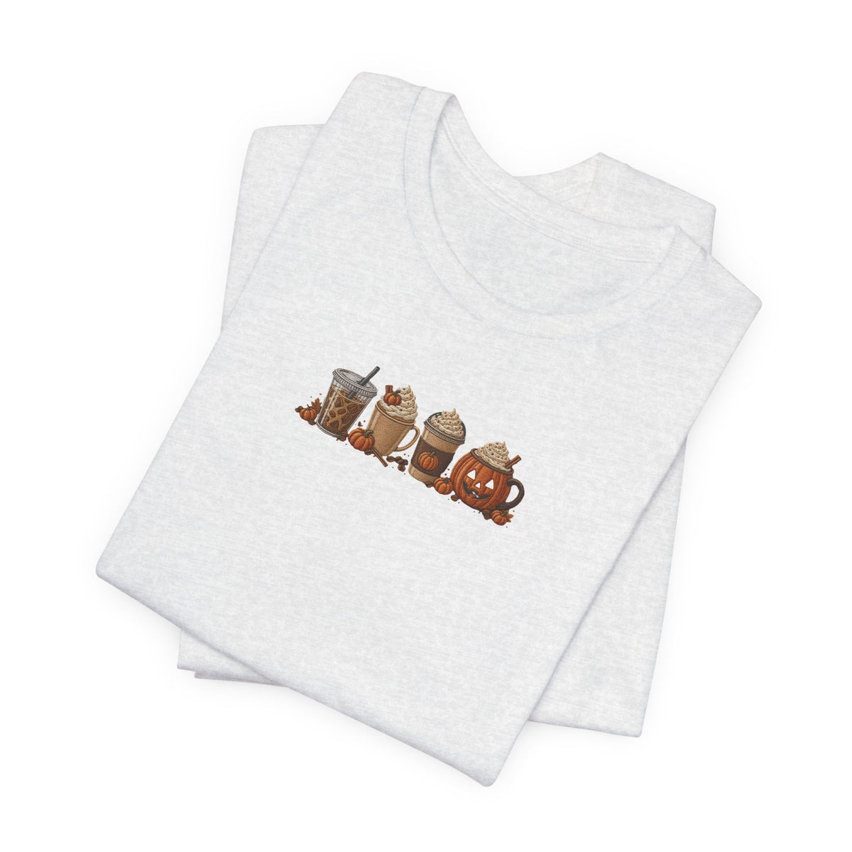 Coffee Crew Cute Graphic Tee — Espresso, Latte & Mocha Cartoon Shirt