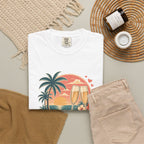 Honeymoon Mode T-Shirt — Tropical Sunset Couple Vacation Tee