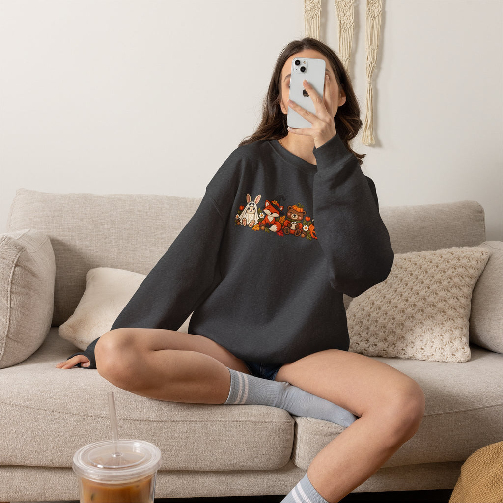 Cute Fall Animals Crewneck Sweatshirt