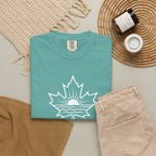 Lake Ontario T-Shirt — Retro Maple Leaf Sunset Graphic