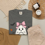 Cute Halloween Ghost T-Shirt — Trick-or-Treat Pumpkin & Bats