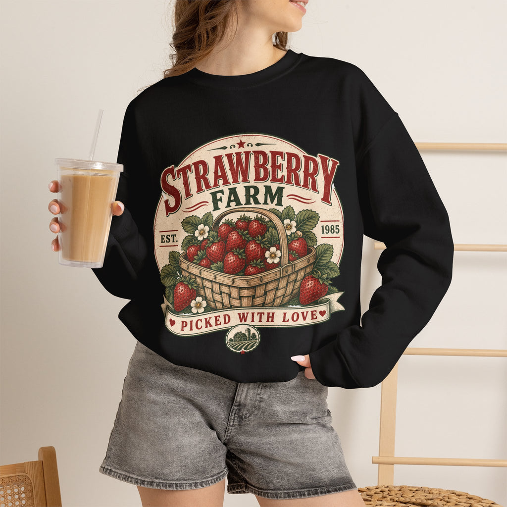 Strawberry Farm 'Picked With Love' Crewneck Sweatshirt