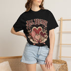 All Heart Vintage Floral Tee — "All Heart" Graphic T-Shirt