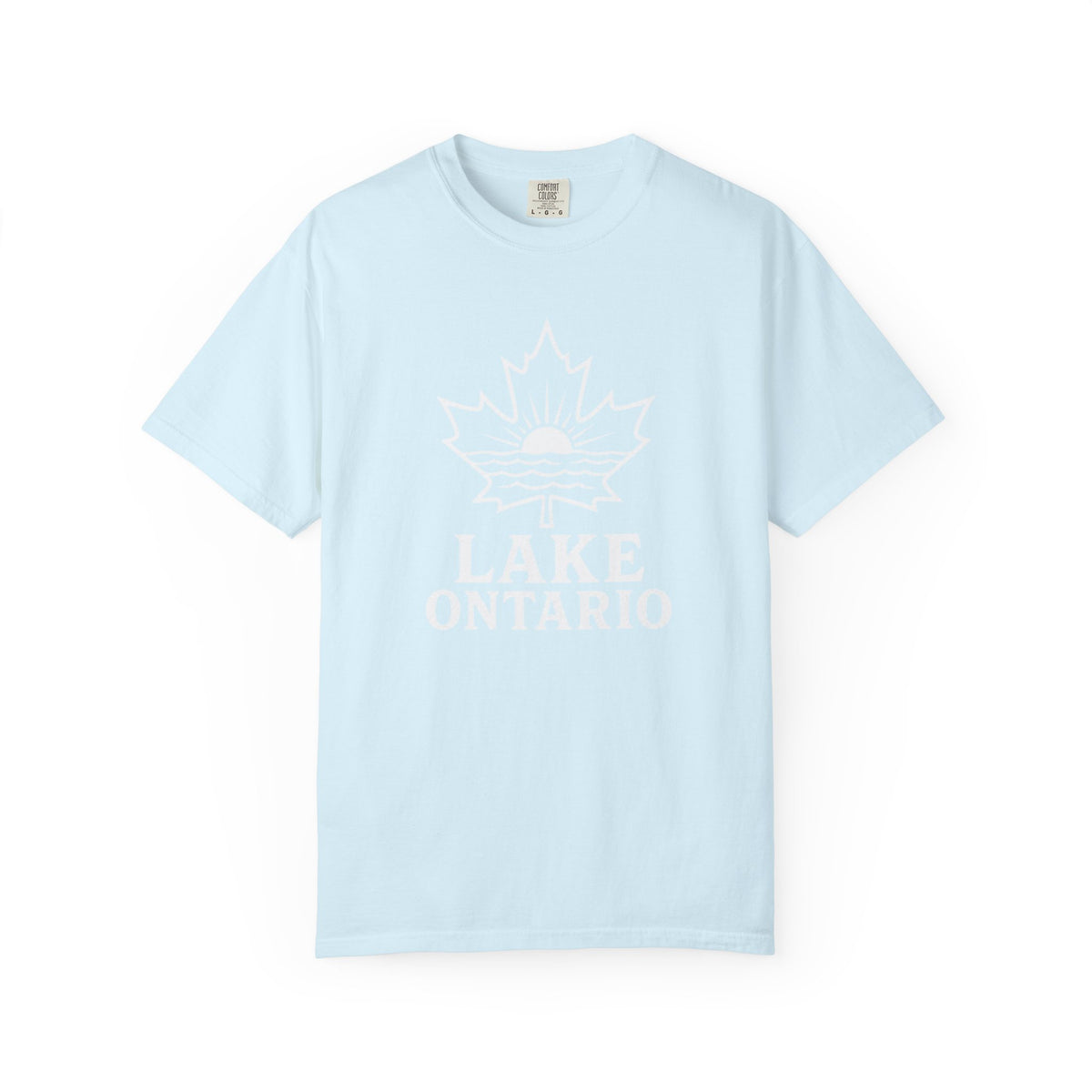 Lake Ontario T-Shirt — Retro Maple Leaf Sunset Graphic