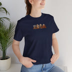 Coffee Crew Cute Graphic Tee — Espresso, Latte & Mocha Cartoon Shirt