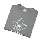 Lake Ontario T-Shirt — Retro Maple Leaf Sunset Graphic