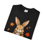 Autumn Bunny Tee — Cozy Fall Rabbit with Scarf & Hot Cocoa