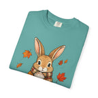 Autumn Bunny Tee — Cozy Fall Rabbit with Scarf & Hot Cocoa