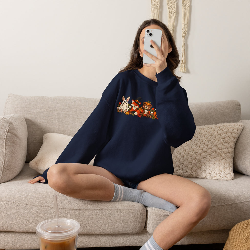 Cute Fall Animals Crewneck Sweatshirt