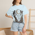Whisper of the Wild T-Shirt — Moon, Raven & Mushroom Nature Graphic