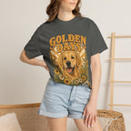 Golden Days Golden Retriever T-Shirt — "Good Dog • Good Life" Vintage Floral Tee