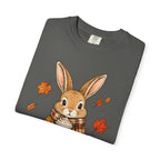 Autumn Bunny Tee — Cozy Fall Rabbit with Scarf & Hot Cocoa