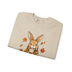 Autumn Bunny Sweatshirt – Cozy Fall Rabbit Holding Coffee