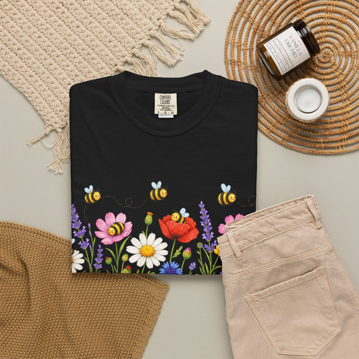 Wildflower Bee Garden T-Shirt