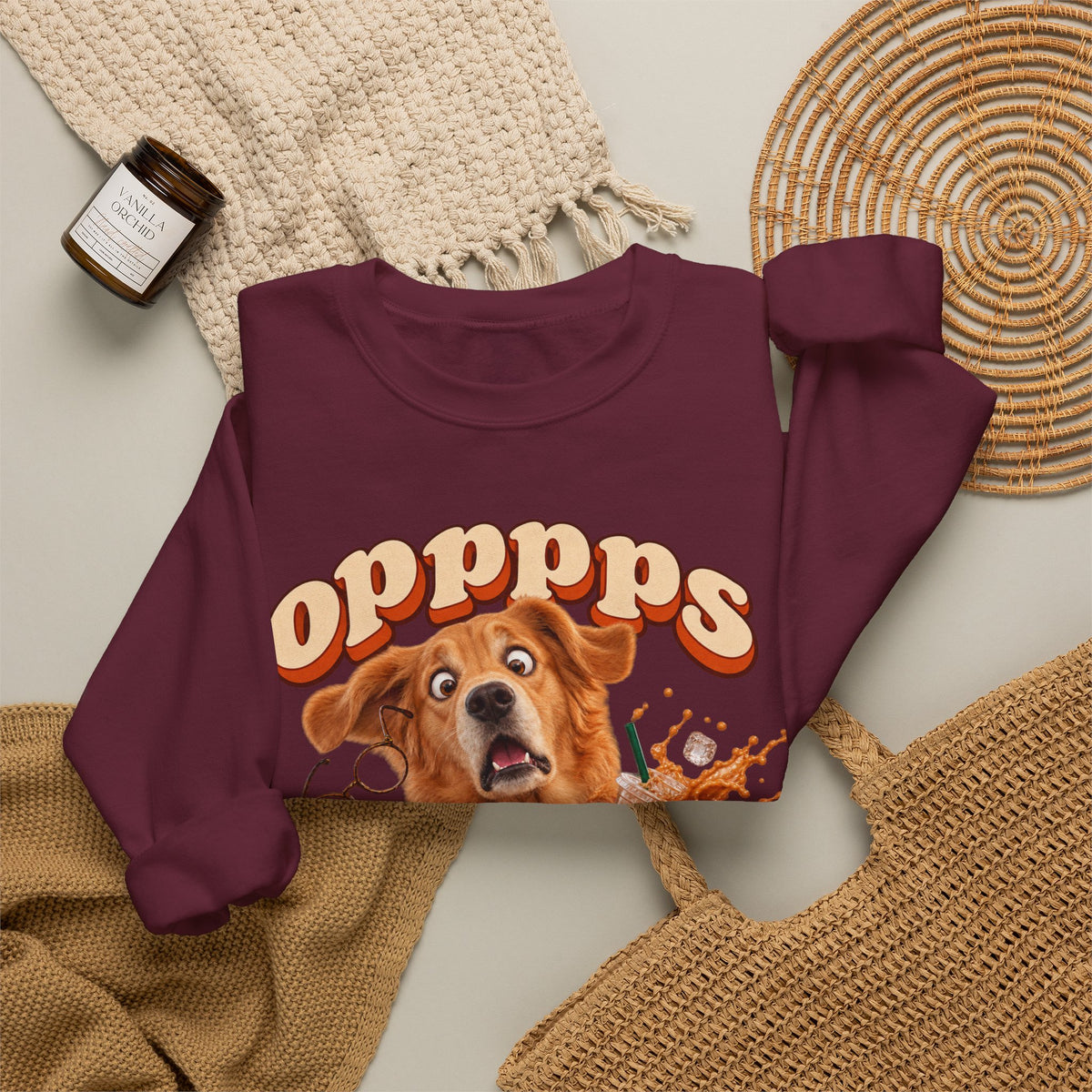 Oops! Puppy Mess Graphic Sweatshirt