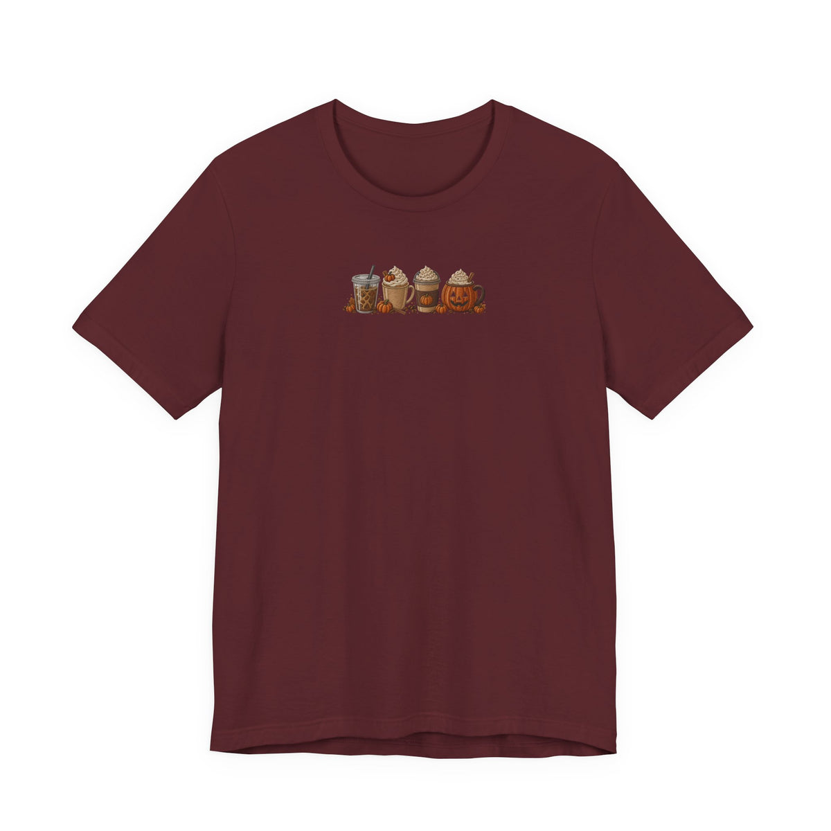 Coffee Crew Cute Graphic Tee — Espresso, Latte & Mocha Cartoon Shirt