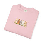 Bunny Row T‑Shirt — Cute Watercolor Rabbits Graphic Tee
