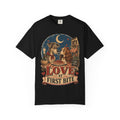T-Shirt — "Love at First Bite" Vintage Pizza Date Dogs Tee